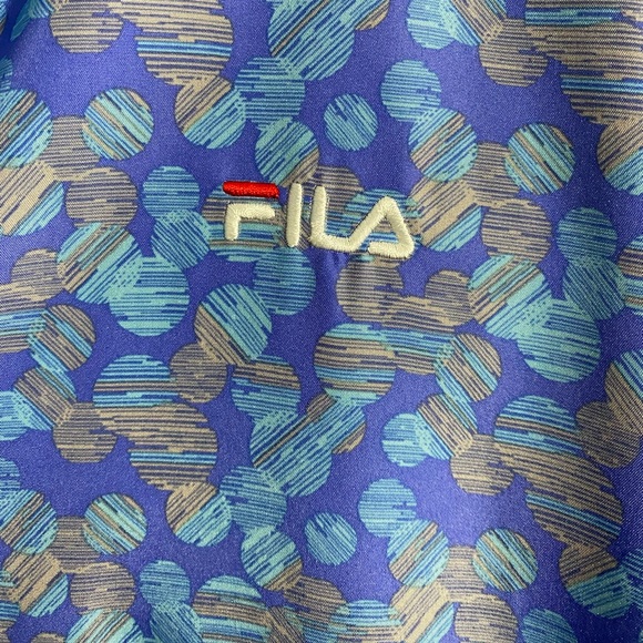 90s Vintage Retro FILA Jacket Blue Zip Up Size M/L - Picture 17 of 17